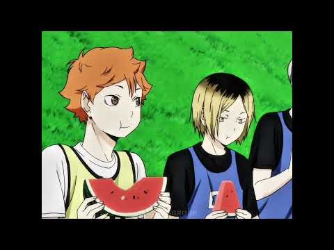 Хината и Кенма...🍿 Название : Волейбол 🎶Песня : champagne coast#аниме #anime #haikyuu