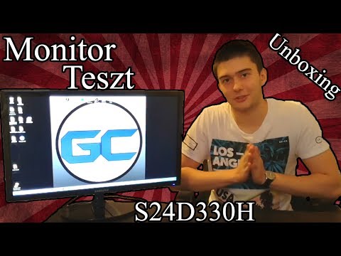 Monitor teszt és unboxing! :) II Samsung S24D330H
