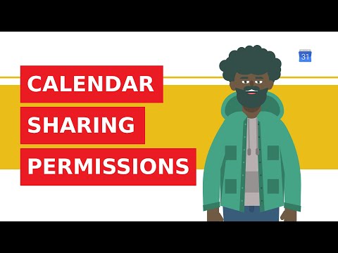 How to set sharing permissions in Google Calendar?