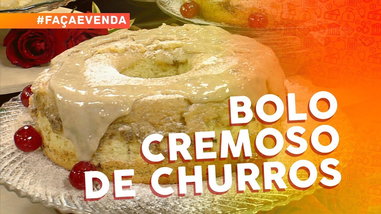BOLO CREMOSO DE CHURROS POR VIVI ARAÚJO