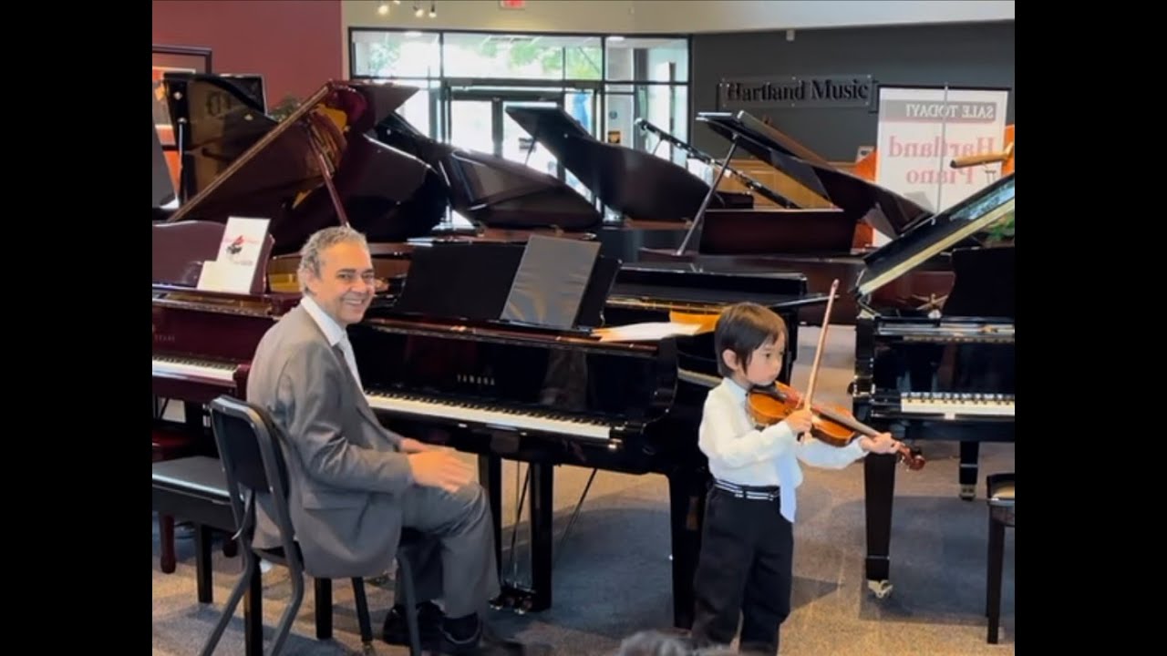 Max Yu (5 Year Old), Can-Can - 1st Violin Recital 2021 at Hartland Music