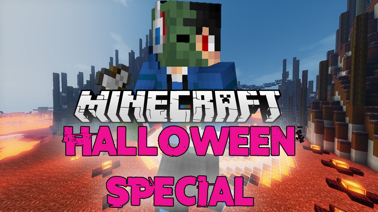Halloween Special Minecraft horror skit + IRL pumpkin - YouTube