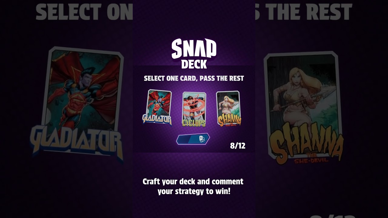 MARVEL SNAP   RED   Open 12 Booster Draft   SNAP DECK 