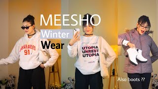 Meesho Trendy Winter Wear Haul Starting 279/Coat, Boot,Sweater, Sweat Shirt|Meesho Winter Haul 2022