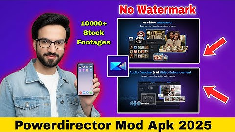 PowerDirector Mod Apk | Powerdirector without watermark | Stock Footage & Viral Texts 