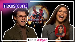 Spider-Man: No Way Home | Tom Holland and Zendaya chat to Ricky | Newsround