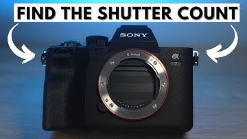 How to check the shutter count on the Sony A7IV