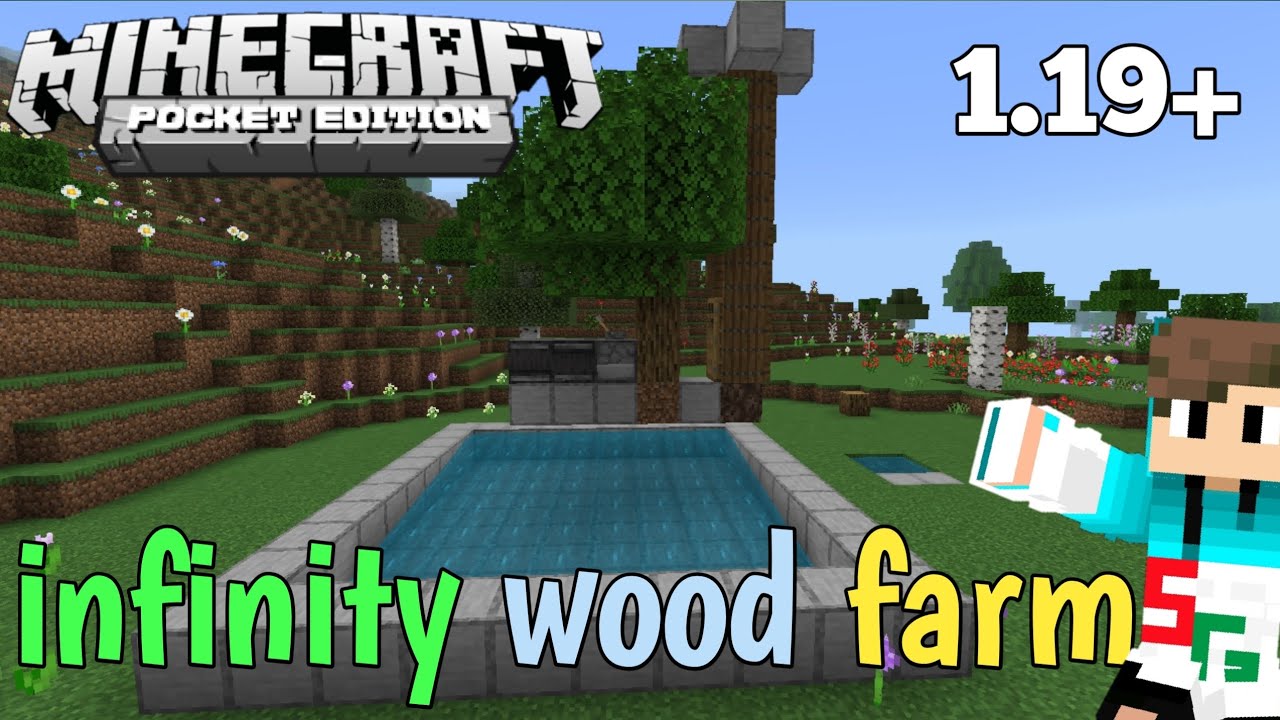 how to make wood farm in Minecraft bedrock edition and pocket edition 1
