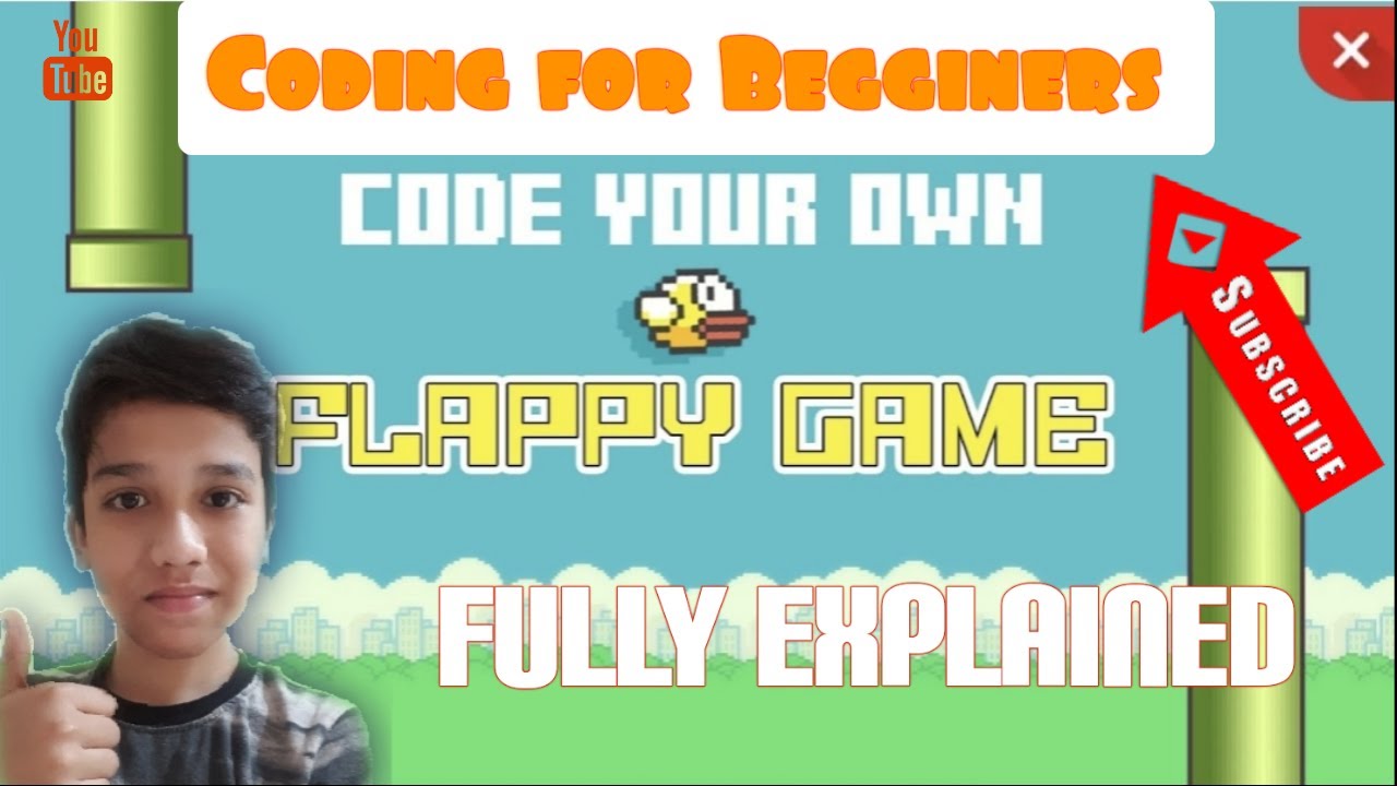 Bird flappy Game coding By Coding Partner Abhinav - YouTube