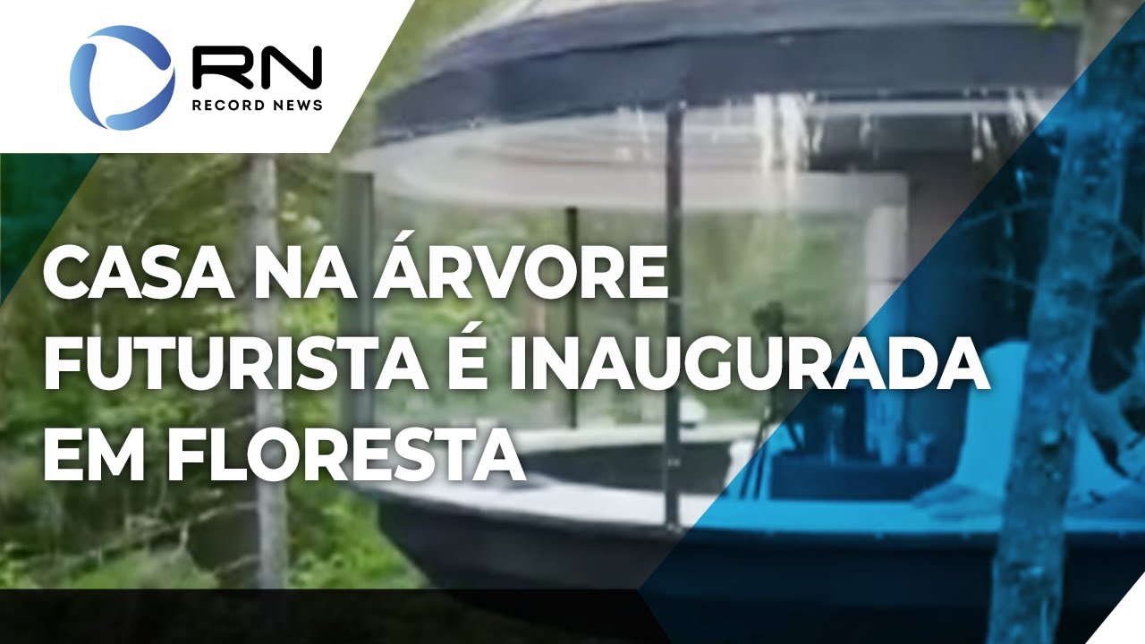 Casa na árvore futurista é inaugurada em floresta