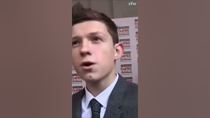 Tom Holland manifesting his life