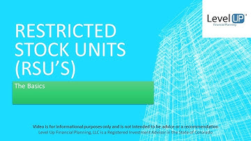 Basics of Restricted Stock Units (RSUs)