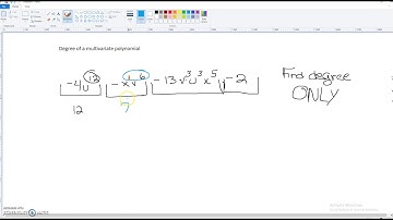 Degree of a multivariate polynomial