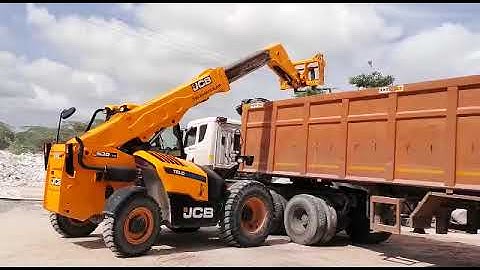 JCB 530-70 Telehandler - Jumbo Bag Loading onto Trucks