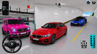 🚗 BMW vs Pink Mercedes G-Class vs Nissan GTR | Luxury Car Parking Garage | 3D Driving Class Gameplay screenshot 5