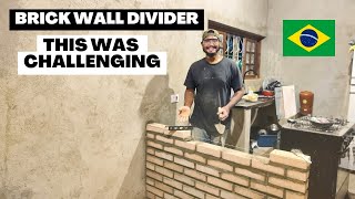 BUILDING OUR HOME | DIY | BRICK WALL ROOM DIVIDER | DAILY VLOG | HOMESTEAD FROM SCRATCH