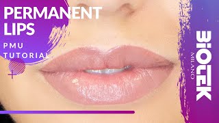 NATURAL LIPS PERMANENT MAKE-UP TUTORIAL | Biotek Permanent Makeup screenshot 2