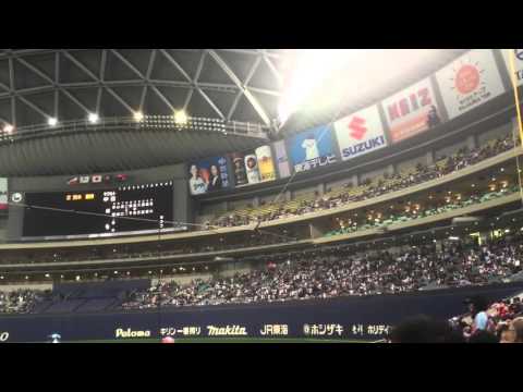 2016.03.05  中日ーヤクルト オープン戦(山本昌 引退試合) 両チームスタメン発表