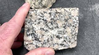 Rock Identification with Willsey: Intrusive Igneous Rocks (granite, granodiorite, diorite, gabbro)