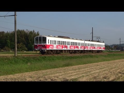 近江鉄道　800系810Fコカコーラ塗装　普通米原行　2011/10/9