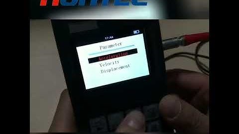 HUATEC HG6380 Vibration Meter Operation Menu Guide