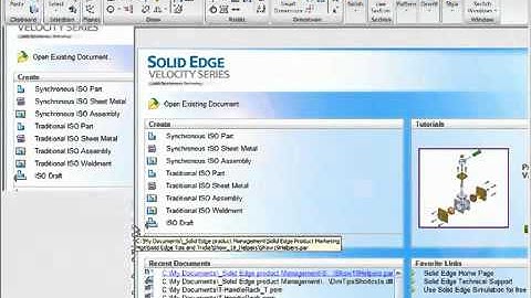 Solid Edge Tips & Tricks-New User Helpers-Siemens PLM