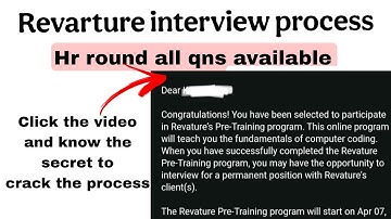 Revature HR interview questions 2025 | How to prepare full video