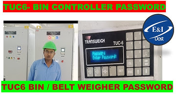 TUC 6 Password | TUC 6 Bin weighing password | tuc6 transweigh beltweigher controller password