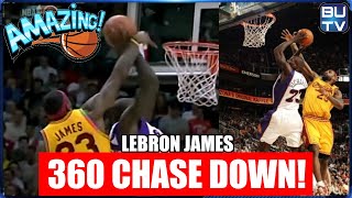 Lebron James Chase Down Block on Jason Richardson 360 Dunk Attempt! | AMAZING PLAYS