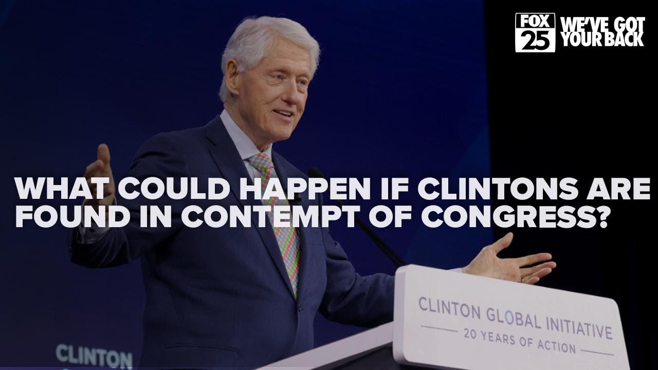Legal expert warns Clintons face serious penalties if found in contempt of Congress