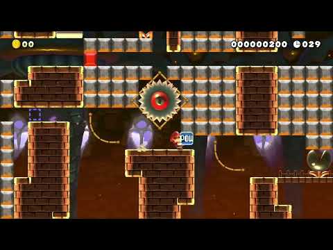 【SPEED RUN】崩れゆく城 ～40sec～ [Crumbling Castle] by くろねこ_BC [Black Cat] 🍄Super Mario Maker 2✹Switch✹ #clh