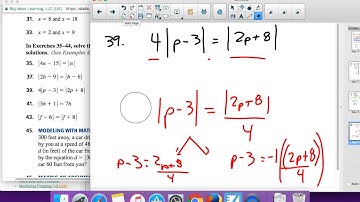 Solving Absolute Valeu Equations with Absolute values on both sides
