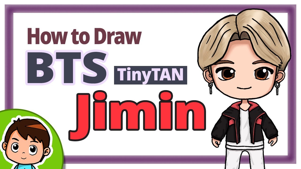 How to draw BTS Jimin | TinyTan | Magic Door | Chibi drawing step by step -  YouTube