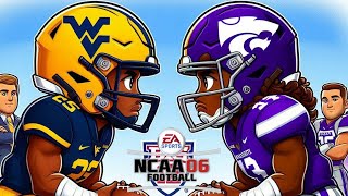 NCAA Football 06 | #25 West Virginia vs #14 Kansas State | Week 6 Top 25 BIG 12 Showdown