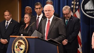 Attorney General Sessions, Acting DEA Administrator Uttam Dhillon and Other Officials Announce..