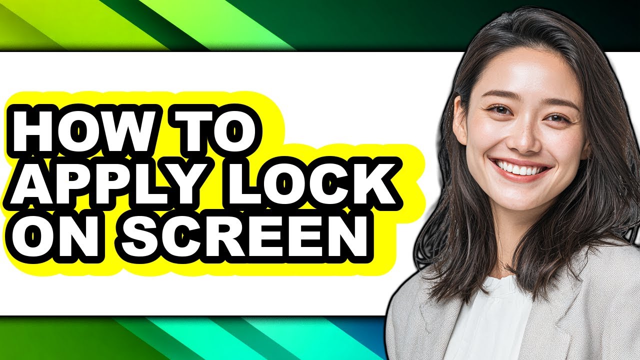 How to Apply Lock on Screen (updated) - YouTube