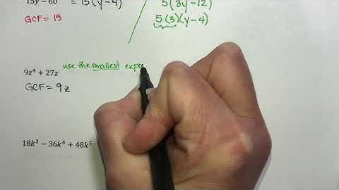 (330) Section 6.1 Greatest Common Factor and Factoring by Grouping Part 1/3