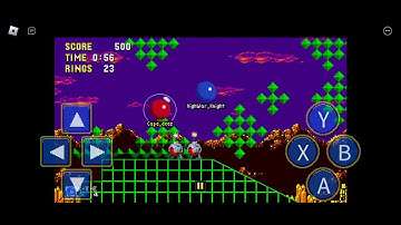 Classic Sonic Simulator Test Server V12 - Teal Canyon Zone Act 1. (By: Cape_Deez.)