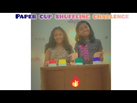 paper cup shuffling challenge. - YouTube