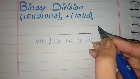 Division of Binary Numbers, Division of Binary Numbers in Urdu