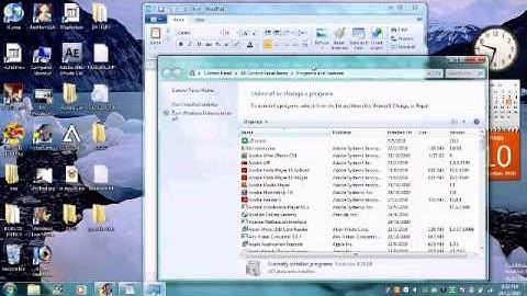 How to delete or uninstall a program on windows 7