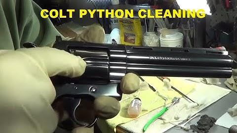 Cleaning & Protecting Colt Python Revolver - Wrapping In Treated Wax Paper