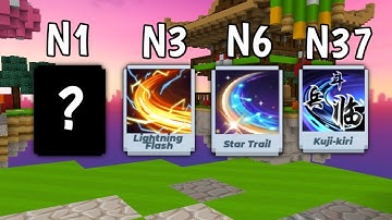 What Is The Best SWORD EFFECT In Bedwars