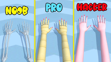 NOOB vs PRO vs HACKER in Plaster Run (Max Level Arm)