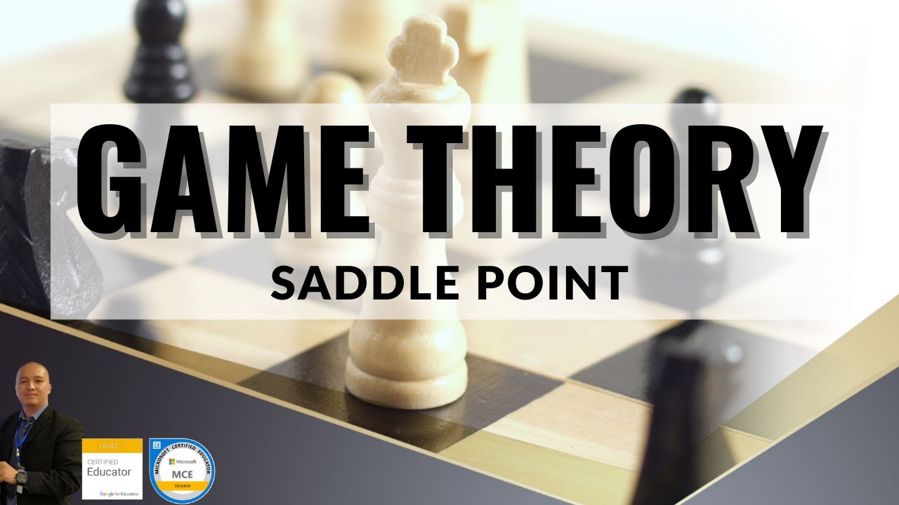 Operations Research Lecture 6 - Game Theory, Saddle Point