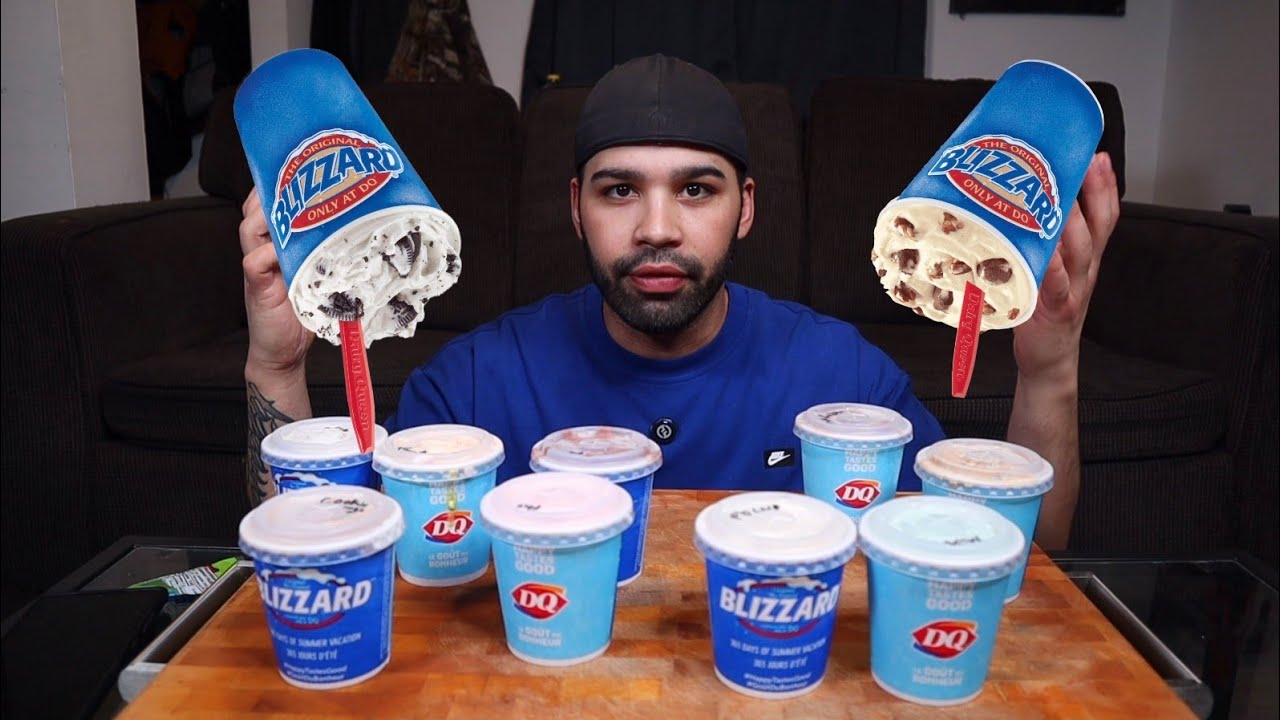 (ASMR) EATING A COUPLE DAIRY QUEEN BLIZZARDS MUKBANG