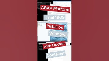 ABAP Platform Trial 1909 installieren - auf Windows mit Docker Container [deutsch] #abap #trial