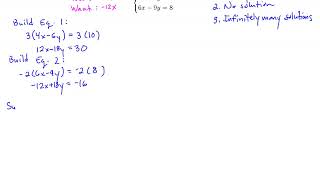 MTH 60 (§4.3, v3) Solving Using the Elimination Method - No Solution