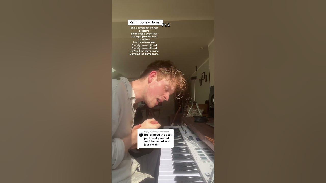 Rag‘n‘Bone Man - Human #cover #singer #piano #ragnboneman #human