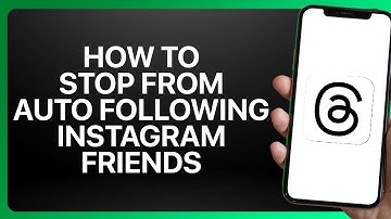 How To Stop Threads from Auto Following Instagram Friends Tutorial